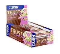 USN Trust Cookie Bar, White Chocolate & Raspberry Protein Cookie: High Protein Bars, Perfect On-the-Go & Post-Workout Protein Snacks (12 x 60g Bars per Pack)