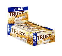 USN Trust Crunch White Cookie Dough Protein Bars: Indulgent and Filling High Protein Snacks - 20g Protein Per Serving (12 x 60g Bars)