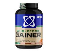 USN Wholefood Muscle Gain Protein Powder, Chocolate Flavour - 2kg, Natural Muscle Growth & Mass Gainer, All-in-One 30g Vegan Protein Powder, Meal Replacement & Dietary Supplement Protein Shake Mix
