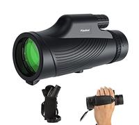 Usogood 10X42 Monocular Telescope High Power, Monoculars for Adults with BAK4 Prisms and FMC Lens, Compact Waterproof Monocular for Bird Watching Hiking Camping with Hand Strap Black