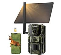 usogood 4G LTE Cellular Trail Camera Solar with Black Light Colour Night Vision,7800mAh 2K Live Video Wiidlife Cameras 4G with GPS,Wildlife Camera with Night Vision Motion Activated with SIM Card