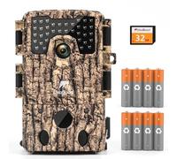 usogood Wildlife Camera,4k Trail Camera with Night Vision Waterproof Wildlife, 850nm IR Leds Night Vision Camera IP66 Waterproof Includes 8*AA Batteries and 32GB Memory Card