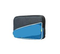 USOHJZ 1 Pcs Table Tennis Racket Bag Big Capacity Waterproof Ping Pong Bat Protection Case for Table Tennis(Blue)