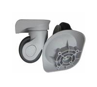 USOHJZ 1Pair Replacement Luggage Wheel Double Row Roller Load Bearing Directional Suitcase Mute Wheels DIY Parts(Grey)