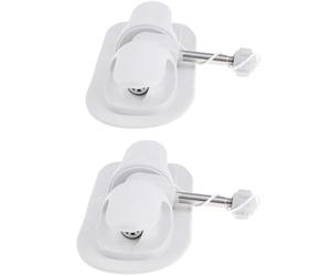USOHJZ 2Pcs PVC Boat Paddle Lock Kayak Inflatable Anchor Holder Tie Wheel Row Roll The Accessories - Gray