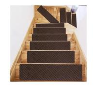 USOHJZ 5/10 Pcs Stair Treads Carpets Self Adhesive Stepping Mat Set Runner Indoor Water Absorption Non-Slip Mats for Protect(Color 14,76x20cm 10piece)