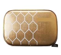 USOHJZ Table Tennis Racket Bag Ping Pong Blade Case Sport Accessories Men Women Sports Case Hard Shell(Gold)