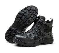 USOR Safety Boots Steel Toe Cap Work Shoe for Men Women Resistant Lightweight Work Sneakers Comfortable Puncture Resistant Safety Shoes for Industrial Construction Black38