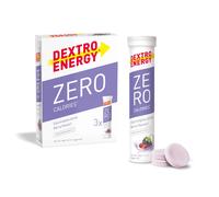 USP1455: Dextro Energy Zero Calories Electrolyte Drink - Berry - Sugar-Free, Vegan - 3 Tubes (60 Tablets) - 5 Electrolytes, 500-750 ml per tablet