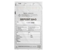 USPACKSMART Opaque Plastic Deposit Bags 9"x12" | Secure Bank Deposits, Cash Handling or Safe Currency Transportation | Sequential Barcodes | Tamper-Evident | Tear-Off Receipt for Security | 100-Pack