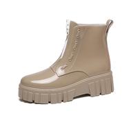 Usper Ankle Wellies Wellington Boots for Women, Ladies Wide Calf Rains Chelsea Boots Slip-On, Waterproof Womens Short Wellies for Outdoor Garden Walking Hiking