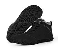 Usper Barefoot Winter Boots Hike Shoes Men Women, Waterproof Warm Fur Lined Winter Barefoot Hiking Boot Non-Slip Mens Womens, Winter Hike Footwear Barefoot Wide Toe Box Boots Unisex