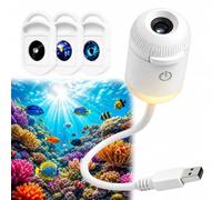 Usper Galaxy Projector, Starry Sky Projector 5D USB Hologram Projector Underwater World Holographic Ocean Galaxy Night Light 360° Ocean Projector Star Night Light Plug and Play Star Light