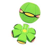 Usper Magic Bouncing Ball, Children's Bouncing Ball The Magic Metaball, Pop Up Ball Flying Saucer, Parent-Child Pet Interaction Toy, Dual Form Freely Switchable, Safe Durable 6 Lights (Green)