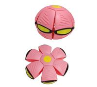 Usper Magic Bouncing Ball, Children's Bouncing Ball The Magic Metaball, Pop Up Ball Flying Saucer, Parent-Child Pet Interaction Toy, Dual Form Freely Switchable, Safe Durable 6 Lights (Light Pink)