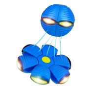 Usper Magic Bouncing Ball, Children's Bouncing Ball The Magic Metaball, Pop Up Ball Flying Saucer, Parent-Child Pet Interaction Toy, Dual Form Freely Switchable, Safe Durable 6 Lights (Blue)
