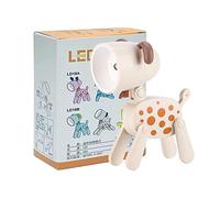 Usper Mini LED Desk Lamp Cute Small Phone Holder, Dog Dinosaur Deer Rabbit Shape Night Light Adjustable Phone Stand, Portable Foldable Reading Table Night Lamp Cartoon Pet for Kids Students