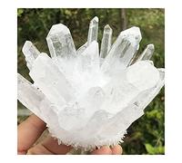 Uspick Collection Natural White Crystal Cluster Quartz Crystal Rod Chakra Reiki Pillar Point Radiation (Size: 260-300g)