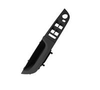 USQBUZHHK Inside Inner Door Handle 51417239659 Left Driver Door Handle Window Switch Cover Panel Trim Pull Handles for B&MW E90 3 Series 2005-2011(Model A Black)