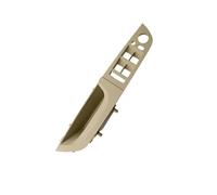 USQBUZHHK Inside Inner Door Handle 51417239659 Left Driver Door Handle Window Switch Cover Panel Trim Pull Handles for B&MW E90 3 Series 2005-2011(Model B Beige)