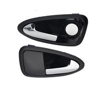 USQBUZHHK Inside Inner Door Handle 6J1837113AAH1 6J1837113A Left/Right Inner Door Handles ABS Car Interior Black Door Handles for Seat for Ibiza 6J 2010-2022(Bright Silver Front)