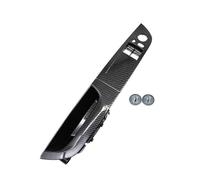 USQBUZHHK Inside Inner Door Handle for B&MW 3 Series E92 for Coupe 2007-2014 LHD Interior Door Armrest Window Switch Cover Panel Trim(LHD Carbon Fiber)