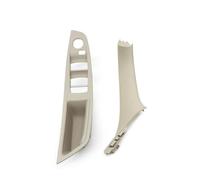 USQBUZHHK Inside Inner Door Handle LHD Car Inner Passenger Door Panel Handle Pull Trim Cover 51417225865 for B&MW 5 Series F10 F11 F18 2010-2017 520 523 525 528 530(LHD Oyster 2pcs)