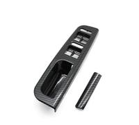 USQBUZHHK Inside Inner Door Handle LHD Car Interior Front Rear Left Right Door Pull Grab Handle Door Armrest for VW for Jetta for Golf MK4 1999-2004(Carbon Fiber 2pcs)