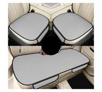 USQBUZHHK Seat Protectors Breathable Ice Silk Car Seat Cushion Solid Color Cover Universal Fit For Most Cars(Gray three-piece)