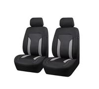 USQBUZHHK Seat Protectors Universal Grey Mesh Car Seat Covers With 3 Zippers Airbag Most SUVs Trucks Vans(2 Front seat covers)