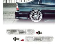 USR DEPO Rear Bumper Side Marker Lights (Left + Right) Compatible with 1994-1997 Honda Accord / 1992-1996 Honda Prelude / 1998-2002 Accord 2D Coupe Sidemarkers Lamps (White Out Crystal Clear)