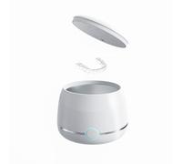 USRIXITECH Ultrasonic Retainer Cleaner Machine Pro, Quickly Completes Denture Brushing and Bathing, Deep Cleaning, and Effectively Prevents Aligner Discoloration - White