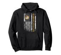 USS Abraham Lincoln CVN-72 Aircraft Carrier Veteran Flag Pullover Hoodie