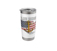 USS Blue Ridge LCC-19 Amphibious Command Ship Veteran Father Stainless Steel Insulated Tumbler