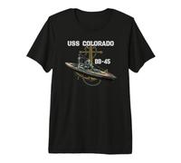 USS Colorado BB-45 Battleship WW2 American Warship Veterans Premium T-Shirt