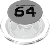 USS Constellation CV-64 Aircraft Carrier Distressed Style PopSockets PopGrip for MagSafe