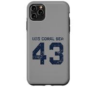 USS Coral Sea CV-43 CVA-43 Aircraft Carrier Distressed Style Case for iPhone 11 Pro Max