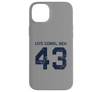 USS Coral Sea CV-43 CVA-43 Aircraft Carrier Distressed Style Case for iPhone 14 Plus
