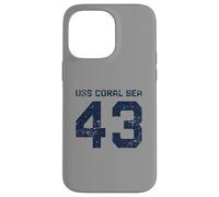 USS Coral Sea CV-43 CVA-43 Aircraft Carrier Distressed Style Case for iPhone 14 Pro Max