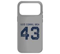 USS Coral Sea CV-43 CVA-43 Aircraft Carrier Distressed Style Case for iPhone 17 Pro Max