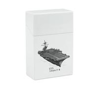 USS Enterprise CV 6 WWII Aircraft Carrier Cigarette Case Flip Open Waterproof Cigarette Holder Box