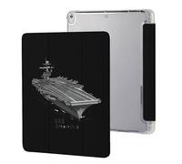 USS Enterprise CV 6 WWII Aircraft Carrier Cute Protective Case Compatible for IPAD Pro (10.5in) /IPAD Air3(10.5in) Trifold Tablet Cover Non-Slip Cases