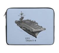 USS Enterprise CV 6 WWII Aircraft Carrier Laptop Case Sleeve Bag 17inch Durable Shockproof Protective Computer Carrying Cover Briefcase