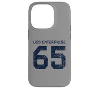 USS Enterprise CVN-65 Aircraft Carrier Distressed Style Case for iPhone 14 Pro