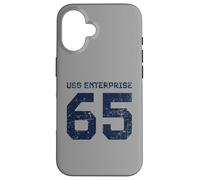 USS Enterprise CVN-65 Aircraft Carrier Distressed Style Case for iPhone 16
