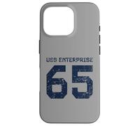 USS Enterprise CVN-65 Aircraft Carrier Distressed Style Case for iPhone 16 Pro