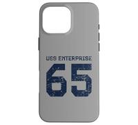 USS Enterprise CVN-65 Aircraft Carrier Distressed Style Case for iPhone 16 Pro Max