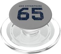USS Enterprise CVN-65 Aircraft Carrier Distressed Style PopSockets PopGrip for MagSafe