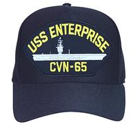 USS Enterprise CVN-65 Baseball Cap. Navy Blue. Made in USA, Navy Blue, One size