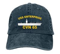 USS Enterprise CVN 65 Vintage Sandwich Hat Baseball Caps Denim Hats Cowboy